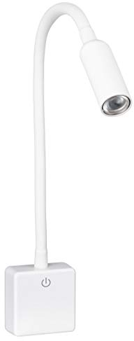 SEBSON LED Steckdosenlampe dimmbar weiß, Leuchte für die Steckdose 4W, Steckerleuchte mit Schwanenhals flexibel neutralweiß 4000K - Leselampe, Nachtlicht