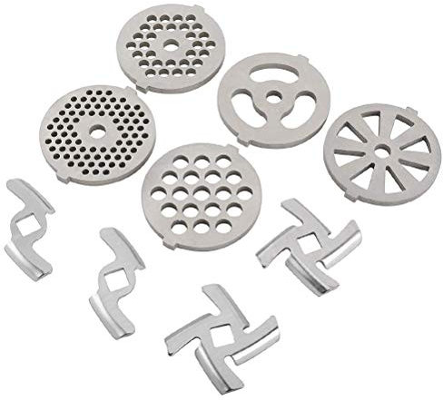 Replacement Kit for Electric Meat Grinder 2Pcs Meat Grinder Blade 2PCS Grinding Electric Manual Meat Mincer Replacement Accessories