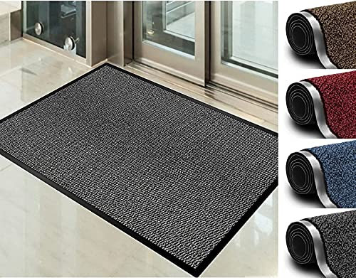 Abaseen Dirt Trapper Door Matts Indoor | Non Slip Rubber Backed Door Mats Outdoor | Heavy Duty Super Absorbent Doormats | Kitchen Mat | Floor Mat | Small, Medium, Large, Extra Large Washable Door Mat
