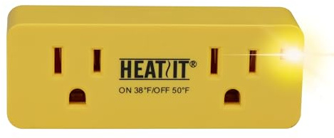 HEATIT ET-21 Freeze Thermostatically Controlled Outlet On at 38F /Off at 50F ET-24