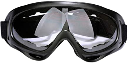 Ski Snowboardbrille UV Schutz Anti Beschlag Schneebrille für Herren Damen & Jugend, Kinder, klar, 18x8cm