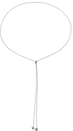 AMDXD Strand Hüftkette, Einstellbar Stern Quaste Bikini Körperzubehör Schmuck Taille Kette für Damen Sommerschmuck, Silber, 120CM