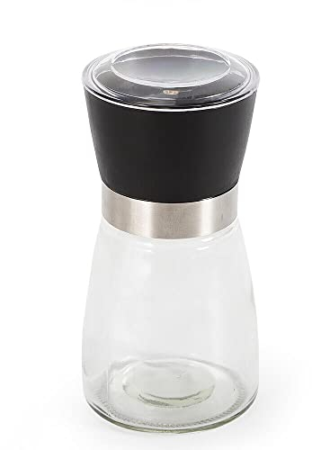 Juego de molinillos de especias 6 x 180 ml Molinillo de especias manual Molinillo de pimienta Molinillo de para moler especias Sal hierbas (13,5 cm x 6,5 cm)