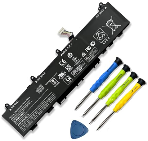 Mobik CC03XL 53Wh Replacement Laptop Battery for HP ZBook Firefly 14 G7 G8 EliteBook 830 835 840 845 G7 G8 Probook 635 Aero G7 G8 Series HSTNN-DB9Q L77608-2C1 L77608-421 L78555-005 CC03053XL-PL 11.55V