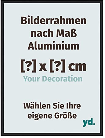 yd. Your Decoration - Bilderrahmen nach Maß - Bilderrahmen aus Aluminium mit Acrylglas - Antireflex -Lassen Sie sich Ihren Bilderrahmen individuell gestalten - New York