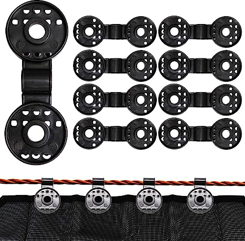 100PCs 4 Inch Heavy Duty Lock Grip, Round Plastic Black Clips for Windproof Awnings, New Shade Cloth Plastic Clips, Accessories for Vegetable Greenhouse