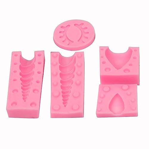 Senzooe 3D Unicorn Horn Eyelash Ear Chocolate Cake Sugar Silicone Mould (1 Set)