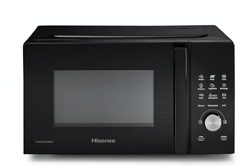 Hisense, H20MOBSD1HG MWO+Grill 20L Ouverture de porte à gauche Affichage LED avec touches 9 fonctions Puissance max 700W Barbecue à quartz