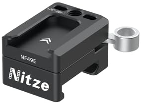 Nitze Quick Release NATO Clamp mit Cold Shoe, 1/4 Aufnahmebohrung für Kamerakäfig Monitor Cage Magic Arm - NF49E