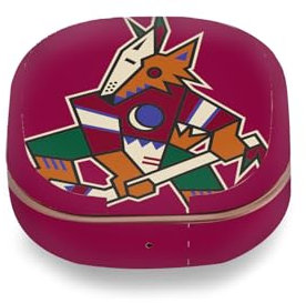 Head Case Designs Offizielle NHL Übergroß Arizona Coyotes Vinyl Haut Aufkleber Abziehbild Abdeckung kompatibel mit Buds Live/Buds Pro / Buds2