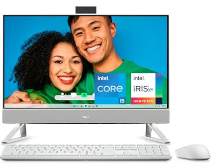 Dell Inspiron 27 All-In-One Desktop 7730 PC 27 FHD Display, Intel Core i5-1334U, 16GB RAM, Iris Xe Graphics, 512GB SSD, Windows 11 Home, Pro Wireless Keyboard and Mouse, White