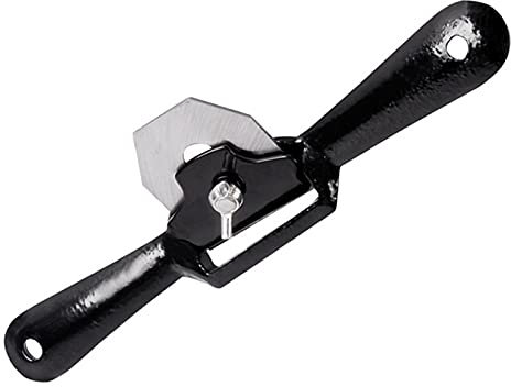 FOELANNE Carpentry Plane Tool,Mini Manual Planer, 9/215mm Hand Planer Wood Screw Planer Shave Wood Cutting Edge with Spare Planer Blade for Carpenter Manual Woodworking Tools(Black)