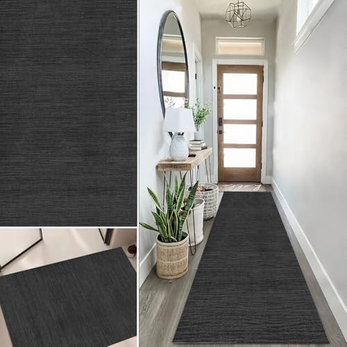 Lanmuvo Teppich Läufer Flur rutschfest 120x300cm Teppichläufer, Waschbar Korridor Teppich Flur Küchenläufer für Korridor, Modern Vintage Kücheläufer Teppichläufer für Wohnzimmer, Küche