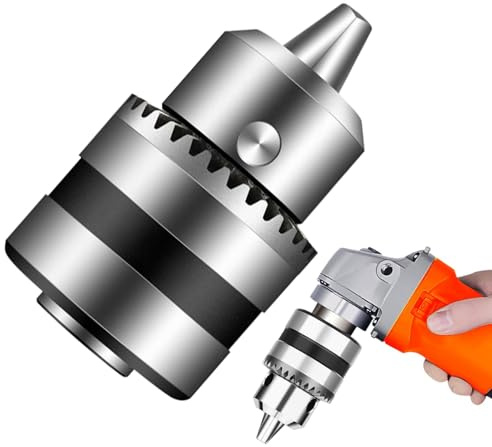 Krmoau Metal Chuck Converter, Quick Change Chuck Adapter, Metal Quick Change Conversion Drill Head, Portable Angle Grinder to Hand Drill Chuck Conversion Chuck for Construction Site and the