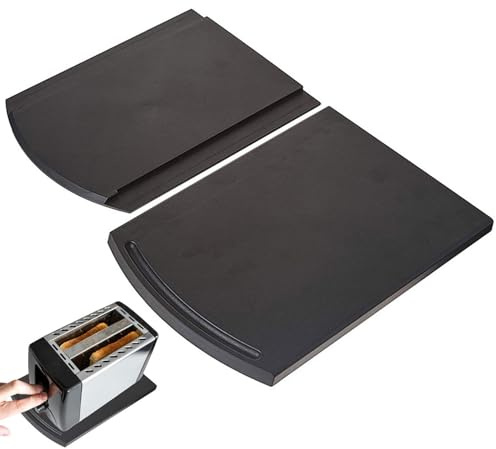 VAY Sliding Caddy Appliance - Kitchen Caddy Handy Slider Tray with Smooth Rolling Wheels, Under Cabinet Worktop Storage Solution for Easy Access to Small