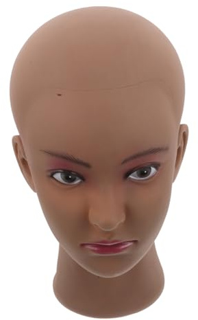 SHERCHPRY Tête De Mannequin Femme Pour Perruques Maquillage Et Formation Coiffure Support De Lunettes Et Affichage De Casquettes