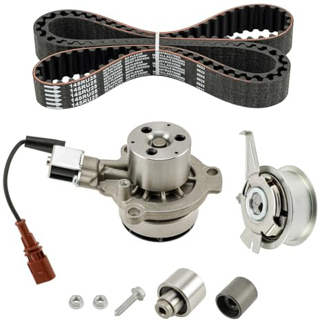 Fesuda VKMC 01148-2 Wasserpumpe + Zahnriemensatz, Kompatibel mit Passat/Golf/Tiguan (2012-2022), Octavia/Yeti/Kodiaq (2012-2020), A4/A3/A1 (2007-2020), Leon/Alhambra/Ateca (2012-2022), 058109244