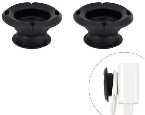 2pz Avvolgicavo per Auricolari e Cavi di Ricarica, Organizer Adesivo Resistente la Gestione dei USB-C da Scrivania Compatibile con caricabatterie MacBook e Cavi di Ricarica per Telefoni (Nero)