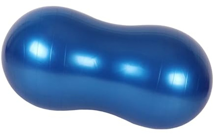 APLVFFZH Peanut Ball Palla Fitness per Fisioterapia Pilates Equilibrio Stabilità Seduta Flessibile Adatta Bambini Adulti Palestra, Blu