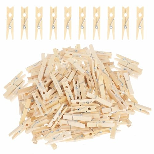 100 Stück Mini Wäscheklammern 4.5cm Kleine Holzklammern Holz Klammern | Deko Für Fotohalter Postkarten Briefe Basteln Photo Maker