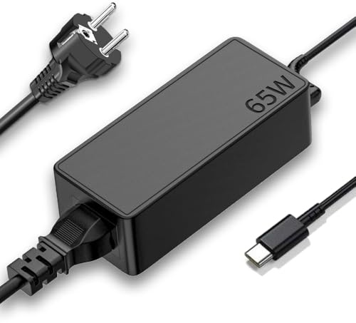 65W Chargeur USB C Ordinateur Portable pour Lenovo ThinkPad X1 Carbon/X1 Yoga/T14/T15/T470/T480/T490/T590/E580/E590/E595/E14/E15/L14/L15/X280/X380, IdeaPad,Yoga C740/720/730/910/920, Chromebook USB C
