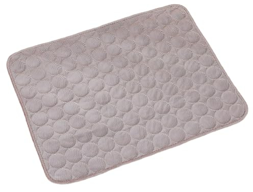 Kühlmatte Katzen Selbstkühlende Matte Kühldecke Hund Haustiere Hundedecke rutschfeste Schlafbett Waschbar Atmungsaktiv Kühlkissen Sommer Heißes Wetter für Hause,Auto,Reisen (Braun, 70x100cm)