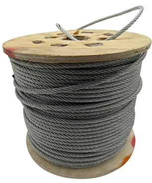 Galvanised Steel Wire Rope Cable 3MM 6x7 (100M Reel 6 x 7 Rigging Marine)
