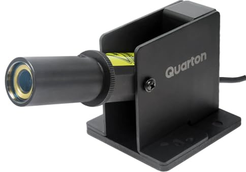 Quarton ML-300 Green Crosshairs Laser Line Generator for Indoor & Outdoor Large-Scale Cutting, Alignment, Construction, Module Projector, Waterproof, Type-C Charging, Magnetic Base, Class 1 product