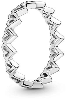 Pandora Hearts Sterling Silver Ring Size 60