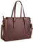 NEWHEY Handtasche Damen Shopper Damen Große Coffee Gross Laptop Tasche 15.6 Zoll Elegant Leder Umhängetasche für Büro Arbeit Schule