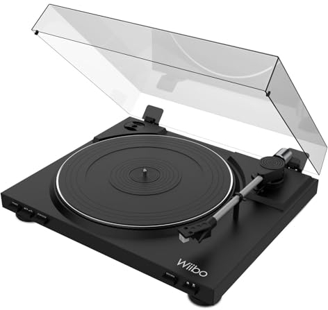 Wiibo Lyra 100 USB Plato Giradiscos con Previo Phono y Cápsula Audio Technica Premium