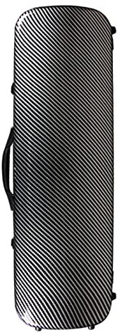 JYSSH 3/4, 4/4 Profi-Geigenkoffer, länglicher Basic-Geigenkoffer mit integriertem Hygrometer und Schultergurt, tragbarer Geigenrucksack,Black