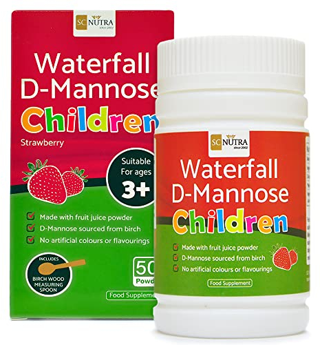 Waterfall D-Mannose Children Strawberry - Kids D-Mannose naturally sourced from Birch - SC Nutra (Sweet Cures)