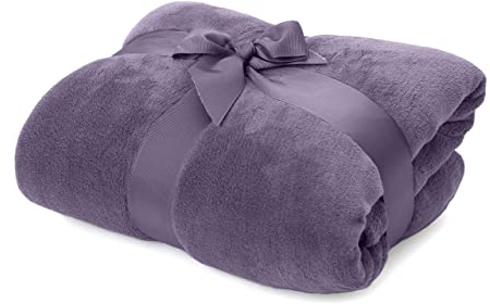 Lumaland Couverture Douillette 150x200cm en Fibre Polaire 100% Corail | Couverture de canapé Chaude et Respirante en Fibres particulièrement Douces pour se détendre à l'intérieur ou à l'extérieur