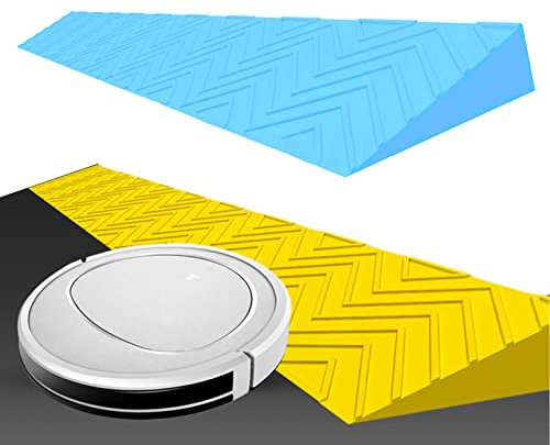 Gummi-Panzerrampe für den Innenbereich, Haushaltsrampe, Schwellenrampe für Stufen, Hauseingang, Türschwellenrampe, Rollstuhl, Einstiegsrampe, 1 cm - 7,1 cm Höhe, 100,1 cm x 7,1 cm x 1 cm