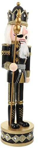 GALPADA Soldado Cascanueces Estatua del Cascanueces Pequeño Cascanueces Adorno De Soldado De Nogal Cascanueces Cocinero Tradicional Nutcracker Figures Calender Madera 38c Navidad Ornamento