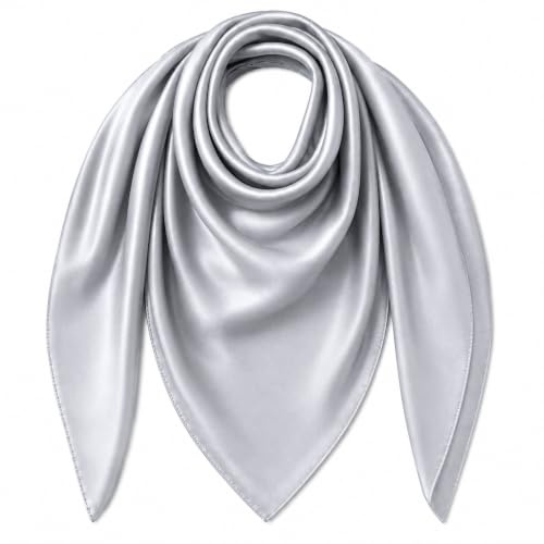 prinfantasy Tücher Damen Kopftuch für Frauen Quadrat Seide Gefühl Satin Schal Seidentuch für Haar Wrapping und Schlafen