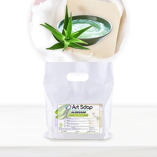 Resin Pro ArtSoap AloeSoap - Base per Saponi Artigianali con Aloe Vera 1 kg Trasparente, Basi per la creazione di saponi Facile, Sicura e Versatile, Base per Sapone da Sciogliere e Versare