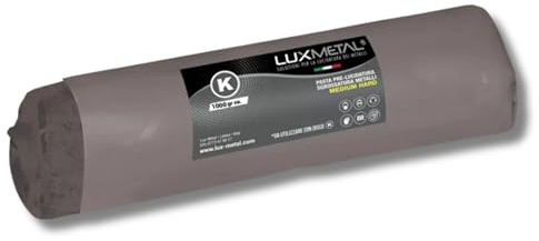 Lux Metal Polierpaste Schwarz 1000 g mittel grob Schleifpaste Für Spiegelnden Glanz Und Kratzerentfernung Auf Edelstahl, Aluminium Messing Holz Marmor Und Weitere Metall Ideal Zum Polieren Von Messern