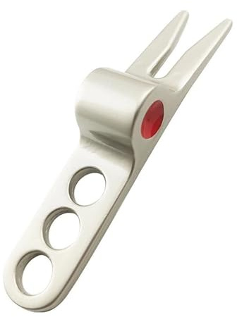 Junfamilee 1 x silberfarbene, langlebige Golfball-Gabel-Pivot-Pitchgabel-Reparaturwerkzeug, kompatibel mit Scotty Cameron Pitchgabeln, Golfball-Markern