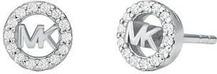 Michael Kors – Premium Kors MK Sterling Silber Logo-Ohrstecker für Damen, MKC1727CZ040