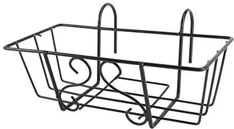 BESPORTBLE 1stück Hängender Pflanzenständer Aus Eisen Quadratischer Blumentopfhalter Für Balkon Und Garten Dekorativer Blumenregal Für Innen Und Außenbereich Für Vertikale Gartenideen