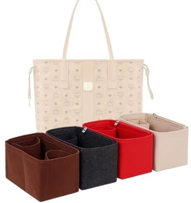 LinerLink Taschen-Organizer für MCM Liz Einkaufstasche (36 x 28 x 17 cm (L x H x T) (Schwarz, Stil C)