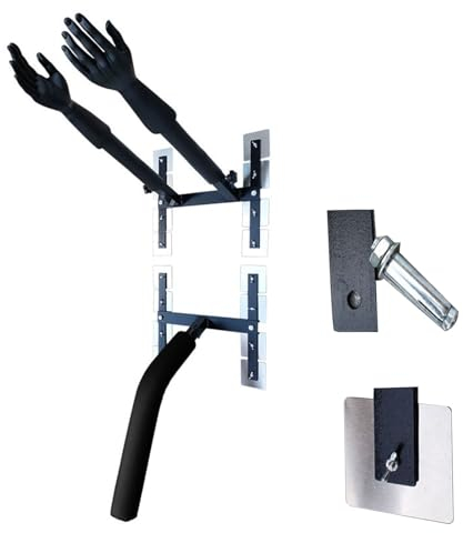 TREGOO Wing Chun Dummy Federarm-Chinese-Kong-Fu-Kickständer mit Befestigung, Dummy zur Wandmontage, Aufstehen, Schlagen, Treten, Box-Wing-Chun-Trainingsgeräte, 78634