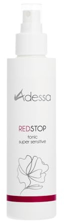 Adessa RED STOP ansiktsvatten, 125 ml, med aloe vera och hyaluron, för alla hudtyper, 125 ml