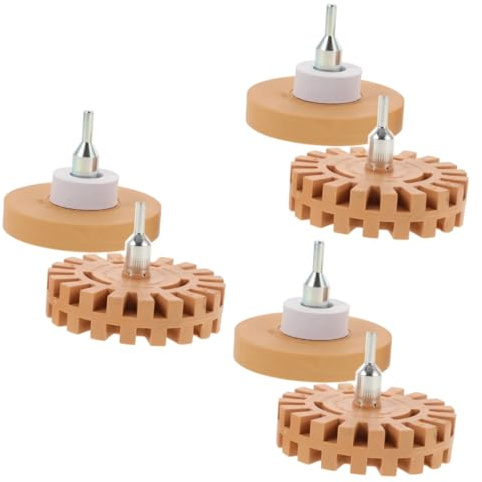 TOPPERFUN 6pièces Effaceuses Pour Retrait Adhésifs Et Autocollants Outil De Décalcomanie Pour Perceuse Caoutchouc Pour Enlever Et