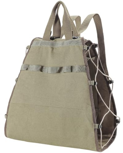 HiyyFloy Zaino Porta Legna Ardere, Borsa Porta Legna in Tela per Legna Ardere, Zaino Porta Legna Ardere Resistente con Spallacci E Maniglia Imbottita