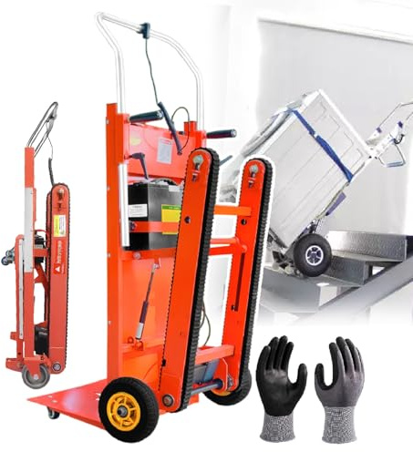 Sushangmao Plataforma Eléctrica para Subir Escaleras-con Orugas De Goma Reforzadas De 95 Cm, Estructura De Acero De 14 Cm Y Motor Silencioso Sin Escobillas load-bearing440lb