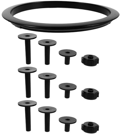 SUPVOX Accesorios para Batería Parche para Bombo Protectores para Herrajes de Platillos Anillo Amortiguador para Apertura para Mantenimiento de Instrumentos de Percusión
