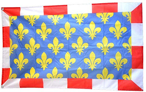 Flaggenfritze® Flagge/Fahne Frankreich Departement Indre-et-Loire - 90 x 150 cm